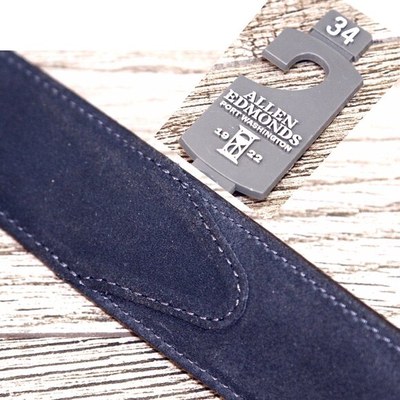 * NIB * $443 Allen Edmonds NOMAD 12 D + Matching Belt 34 - Navy * add $15 Trees main image 8
